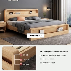 Giường Gỗ Tự Nhiên Phong Cách Tân Cổ Điển M44