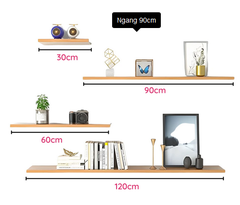 Bộ Kệ Treo Tường 4 Thanh Ngang