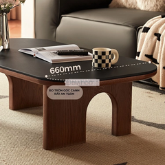 Bàn Trà Gỗ Mặt Đen Hiện Đại