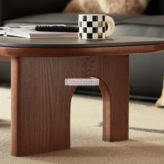 Bàn Trà Gỗ Mặt Đen Hiện Đại