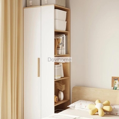 Tủ Quần Áo Kết Hợp Kệ Trang Trí Phong Cách Hiện Đại