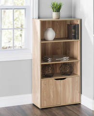 Tủ Gỗ Đa Năng 4 Tầng Kết Hợp Cánh Cửa Tiện Dụng