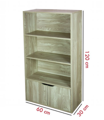 Tủ Gỗ Đa Năng 4 Tầng Kết Hợp Cánh Cửa Tiện Dụng