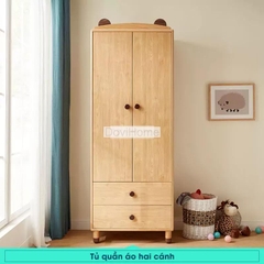 Tủ Quần Áo Gỗ Tự Nhiên 3 Cánh Hiện Đại