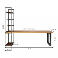 Bàn Làm Việc Kèm Kệ Đa Năng