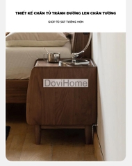 Tab Đầu Giường Gỗ Tự Nhiên Hiện Đại 2 Ngăn