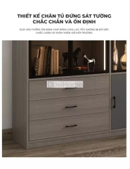 Tủ Trưng Bày Kính Led Hiện Đại 3 Khoang