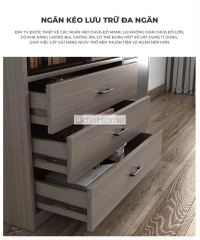 Tủ Trưng Bày Kính Led Hiện Đại 3 Khoang