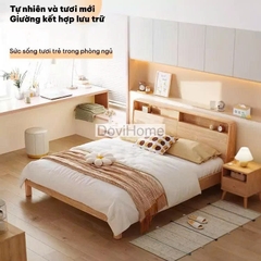 Giường Ngủ Gỗ Tự Nhiên Thiết Kế Hiện Đại