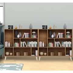 Kệ Sách Gỗ Hiện Đại 9 Ngăn Đa Năng