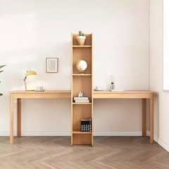Bàn Làm Việc Liền Kệ Sách Gỗ MDF Hiện Đại