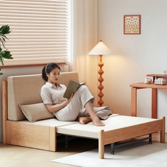Giường Sofa Kéo Đa Năng Gỗ Tự Nhiên Hiện Đại