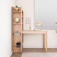 Bàn Làm Việc Liền Kệ Sách Gỗ MDF Hiện Đại