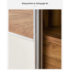 Tủ Quần Áo Gỗ Công Nghiệp MDF Cửa Lùa Hiện Đại