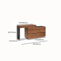 Bàn Trang Điểm Gỗ Tự Nhiên Phong Cách Hiện Đại