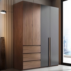 Tủ Quần Áo Hiện Đại Kết Hợp Hai Màu Hiện Đại Phong Cách