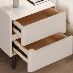 Tủ Đầu Giường 2 Ngăn Kéo Gỗ MDF Cao Cấp Thiết Kế Thanh Lịch 