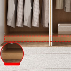 Tủ Quần Áo Kịch Trần Gỗ Công Nghiệp Cốt Xanh Cao Cấp