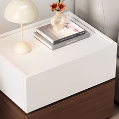 Tab Đầu Giường 2 Tầng Gỗ Công Nghiệp Hình Hộp Cách Điệu
