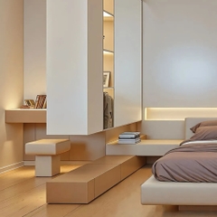Phòng ngủ tối giản giá cả hợp lý