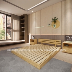 Giường decor gỗ tự nhiên giá rẻ – Mẫu đẹp, bền, giá tốt M10