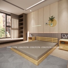 Giường decor gỗ tự nhiên giá rẻ – Mẫu đẹp, bền, giá tốt M10
