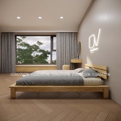 Giường gỗ M18 - Giường gỗ đơn giản hiện đại