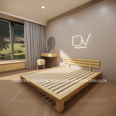 Giường gỗ M18 - Giường gỗ đơn giản hiện đại