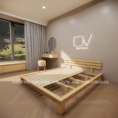 Giường gỗ M18 - Giường gỗ đơn giản hiện đại