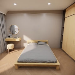 Giường gỗ M18 - Giường gỗ đơn giản hiện đại