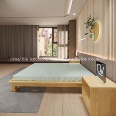Giường M16 - Giường gỗ chân hộp độc đáo