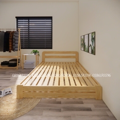 Giường M32 - Giường gỗ decor đơn giản