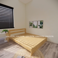 Giường M32 - Giường gỗ decor đơn giản