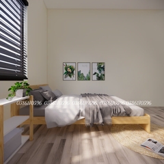 Giường M32 - Giường gỗ decor đơn giản