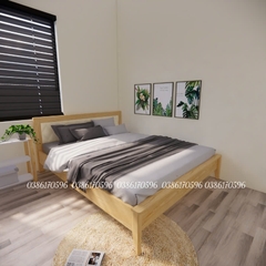 Giường gỗ  DV-30 Giường gỗ sang trọng kết hợp tựa sofa