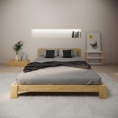 Giường Ngủ Gỗ Tự Nhiên Decor Giá Rẻ Mã M5