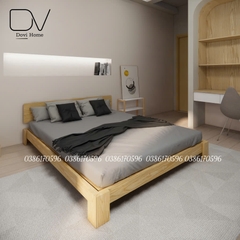 Giường Ngủ Gỗ Tự Nhiên Decor Giá Rẻ Mã M5