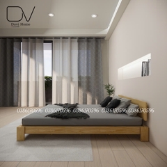 Giường Ngủ Gỗ Tự Nhiên Decor Giá Rẻ Mã M5