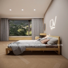 Giường chân quỳ bọc nệm Sofa ( Mã M25 )