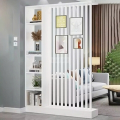 Vách Ngăn Phòng Kết Hợp Kệ Trang Trí Hiện Đại