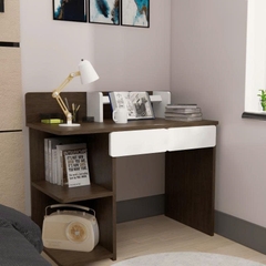 Bàn Làm Việc Gỗ MDF Hiện Đại Kèm Kệ Sách Đa Năng