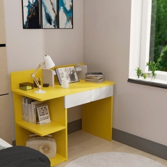 Bàn Làm Việc Gỗ MDF Hiện Đại Kèm Kệ Sách Đa Năng