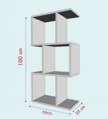 Kệ Sách Gỗ MDF Trang Trí Đa Năng Hiện Đại 