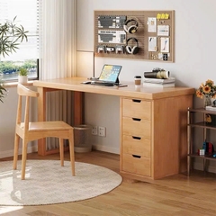 Bàn Làm Việc Đa Năng Có Kệ Sách & Ngăn Kéo Tiện Dụng