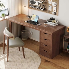 Bàn Làm Việc Đa Năng Có Kệ Sách & Ngăn Kéo Tiện Dụng
