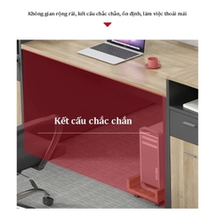 Bàn Làm Việc Hiện Đại Liền Tủ Đa Năng