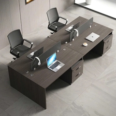 Bàn Làm Việc 4 Chỗ Ngồi Phong Cách Hiện Đại