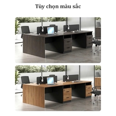 Bàn Làm Việc 4 Chỗ Ngồi Phong Cách Hiện Đại