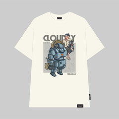 ÁO THUN OVERSIZE CLOUDZY TRÂU MÁY