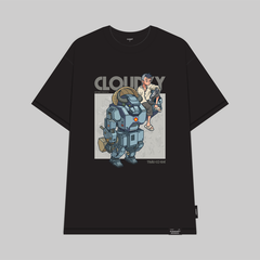 ÁO THUN OVERSIZE CLOUDZY TRÂU MÁY